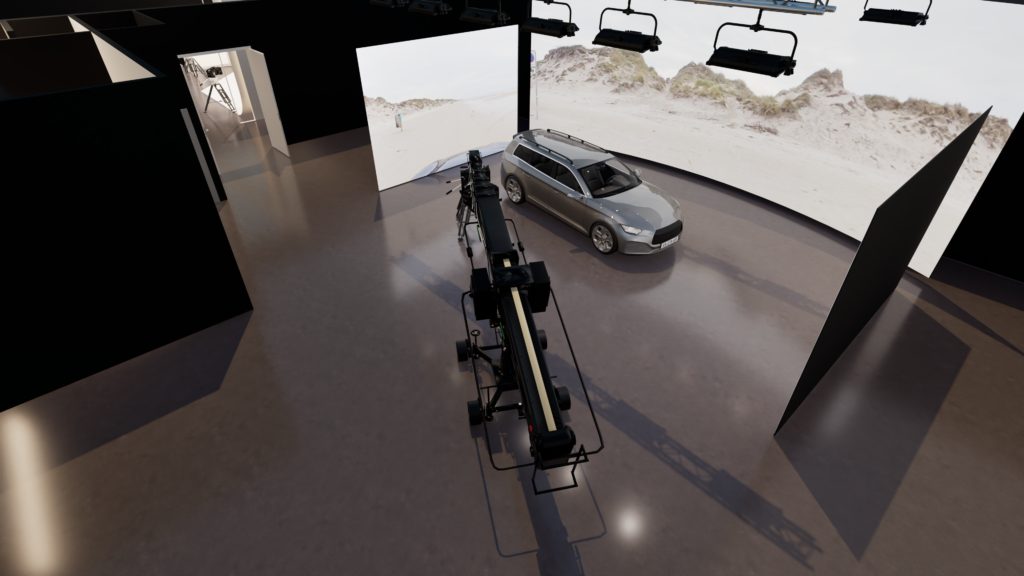 The Volume — A 1.9mm XR LED wall rendering Unreal Engine environments in real time — the backdrop reacts to the camera, not the other way around.